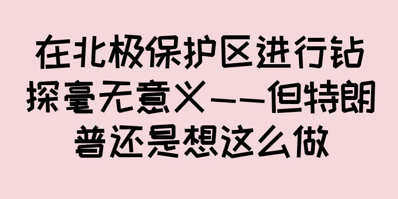在北极保护区进行钻探毫无意义——但特朗普还是想这么做