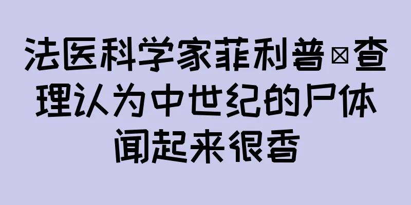 法医科学家菲利普·查理认为中世纪的尸体闻起来很香