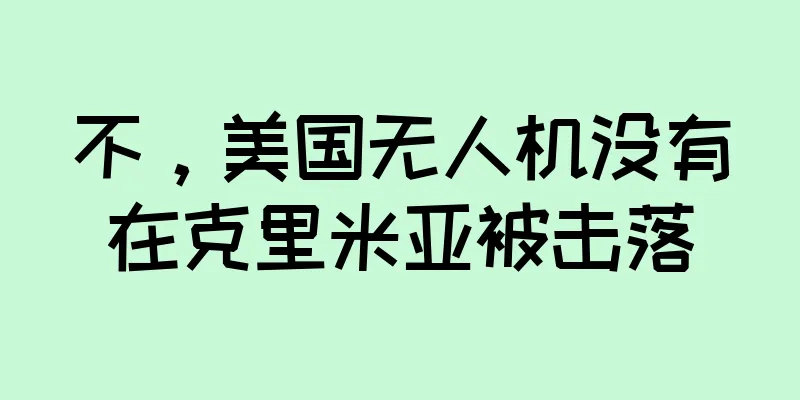 不，美国无人机没有在克里米亚被击落