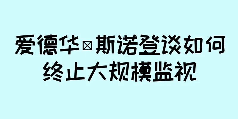 爱德华·斯诺登谈如何终止大规模监视
