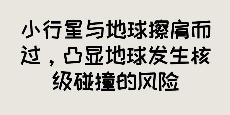 小行星与地球擦肩而过，凸显地球发生核级碰撞的风险