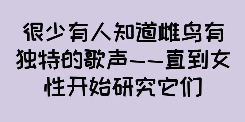 很少有人知道雌鸟有独特的歌声——直到女性开始研究它们