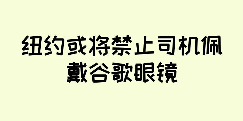 纽约或将禁止司机佩戴谷歌眼镜