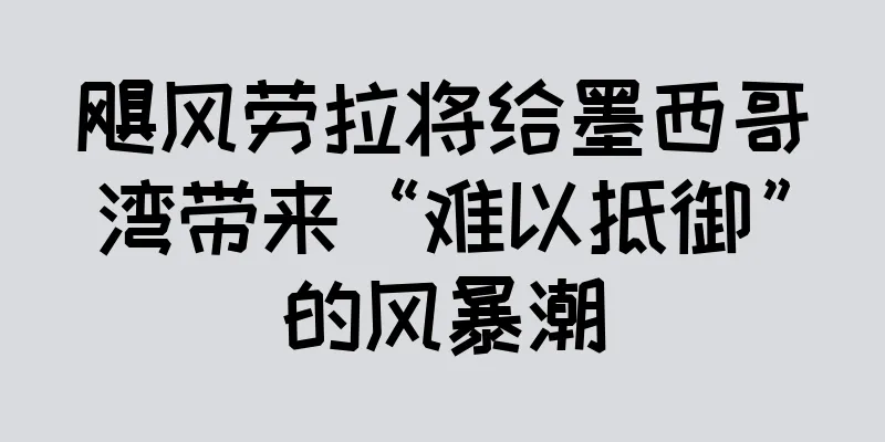 飓风劳拉将给墨西哥湾带来“难以抵御”的风暴潮