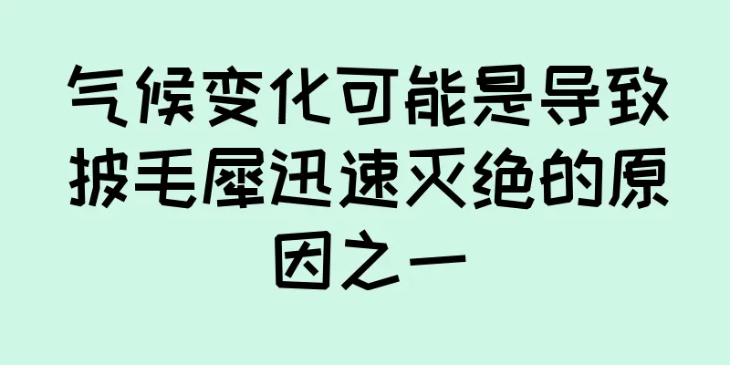 气候变化可能是导致披毛犀迅速灭绝的原因之一