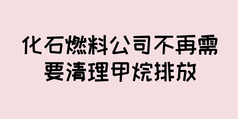 化石燃料公司不再需要清理甲烷排放