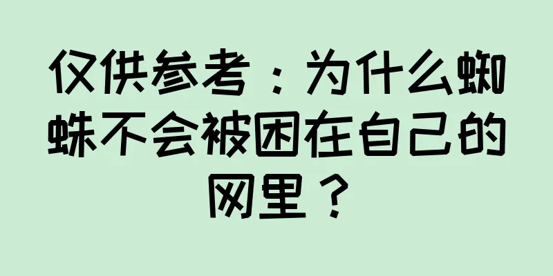仅供参考：为什么蜘蛛不会被困在自己的网里？