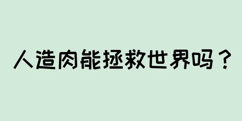 人造肉能拯救世界吗？