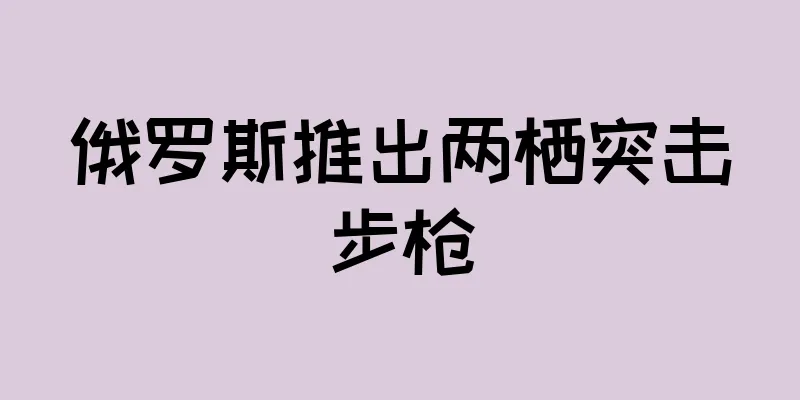 俄罗斯推出两栖突击步枪