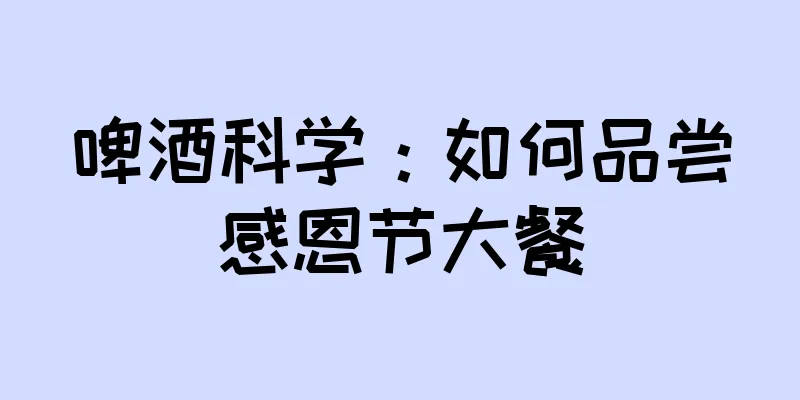 啤酒科学：如何品尝感恩节大餐