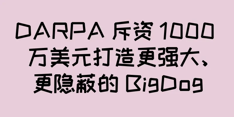 DARPA 斥资 1000 万美元打造更强大、更隐蔽的 BigDog