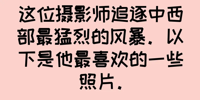 这位摄影师追逐中西部最猛烈的风暴。以下是他最喜欢的一些照片。