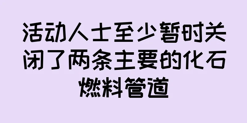 活动人士至少暂时关闭了两条主要的化石燃料管道