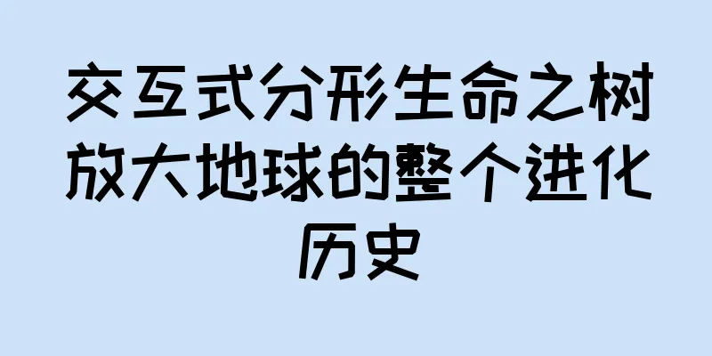 交互式分形生命之树放大地球的整个进化历史