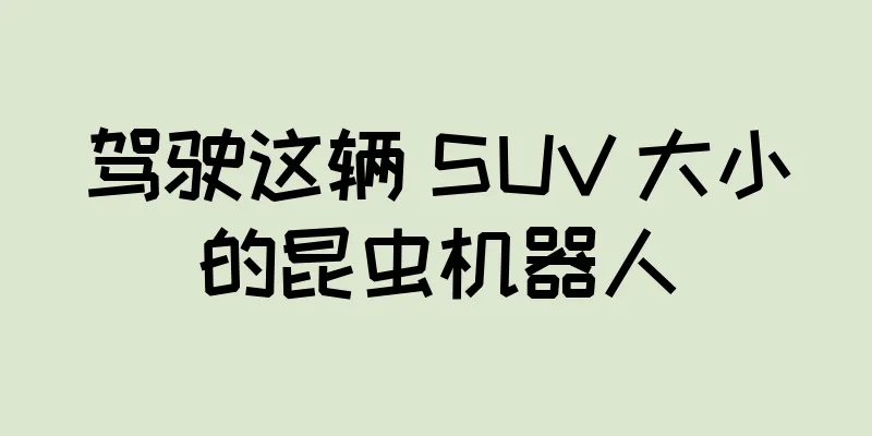驾驶这辆 SUV 大小的昆虫机器人