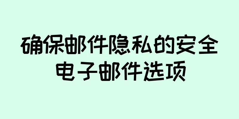 确保邮件隐私的安全电子邮件选项