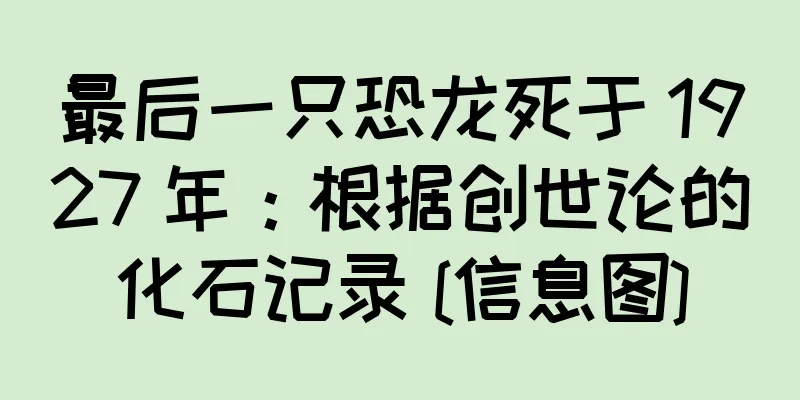 最后一只恐龙死于 1927 年：根据创世论的化石记录 [信息图]