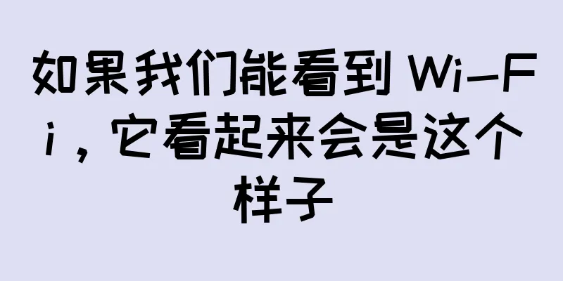 如果我们能看到 Wi-Fi，它看起来会是这个样子