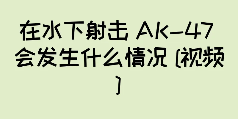 在水下射击 AK-47 会发生什么情况 [视频]