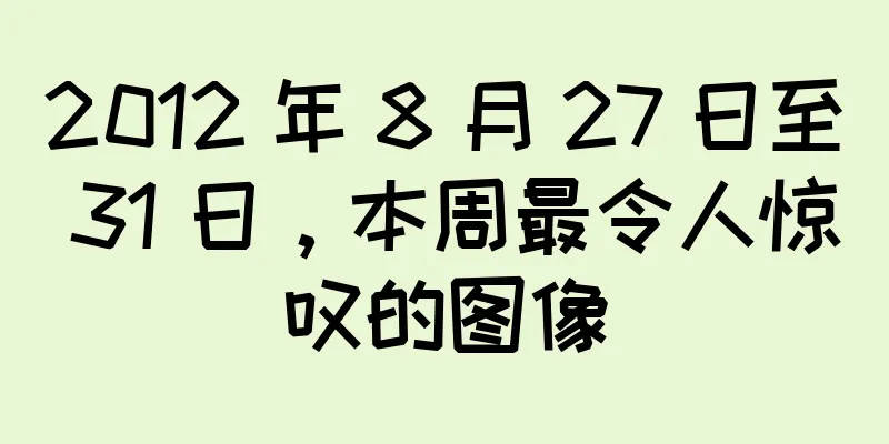 2012 年 8 月 27 日至 31 日，本周最令人惊叹的图像