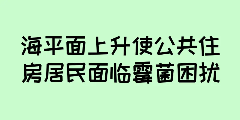 海平面上升使公共住房居民面临霉菌困扰