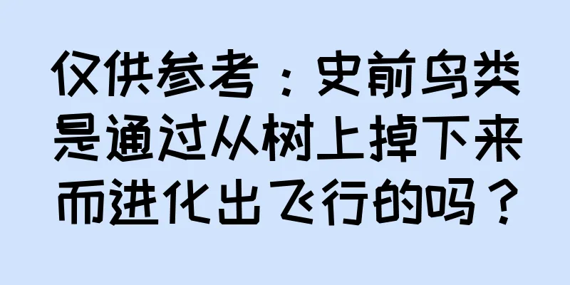 仅供参考：史前鸟类是通过从树上掉下来而进化出飞行的吗？