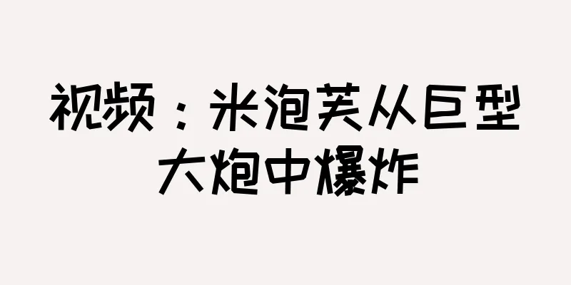视频：米泡芙从巨型大炮中爆炸