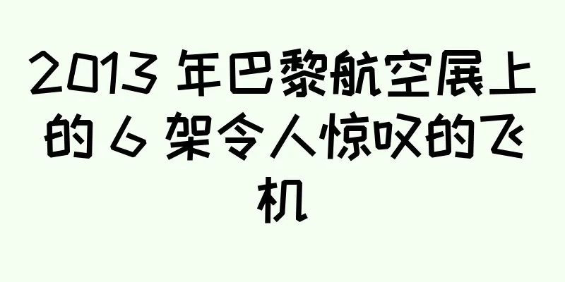 2013 年巴黎航空展上的 6 架令人惊叹的飞机