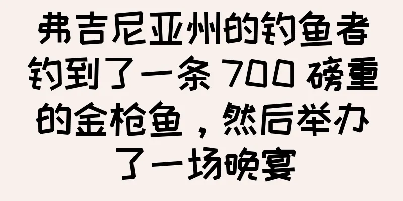 弗吉尼亚州的钓鱼者钓到了一条 700 磅重的金枪鱼，然后举办了一场晚宴