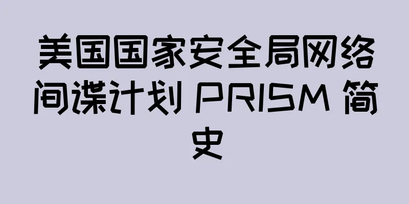 美国国家安全局网络间谍计划 PRISM 简史