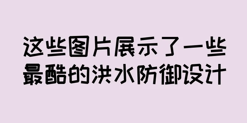 这些图片展示了一些最酷的洪水防御设计
