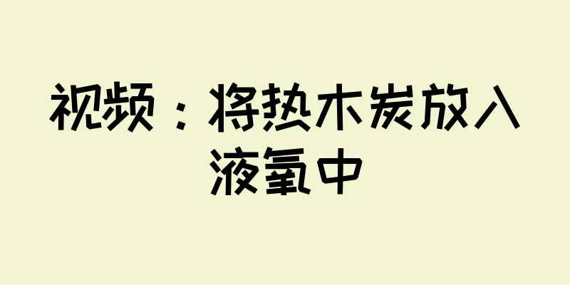 视频：将热木炭放入液氧中