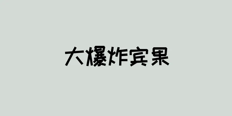 大爆炸宾果
