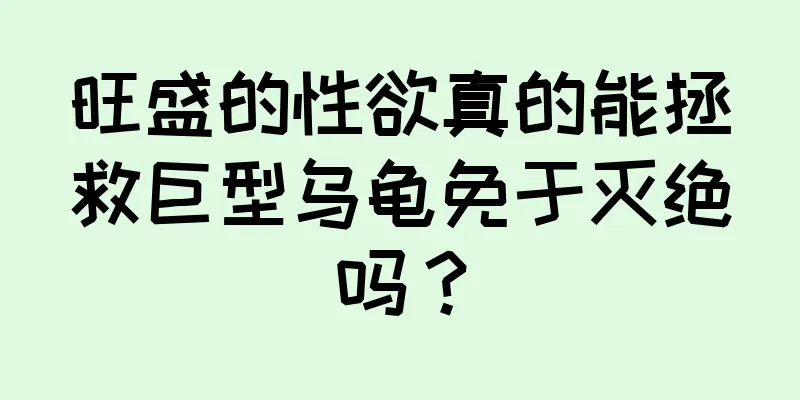 旺盛的性欲真的能拯救巨型乌龟免于灭绝吗？