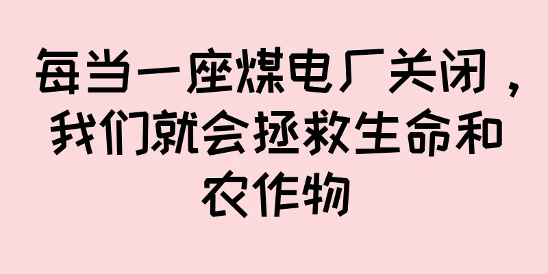 每当一座煤电厂关闭，我们就会拯救生命和农作物