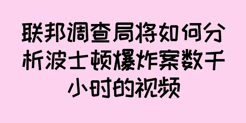 联邦调查局将如何分析波士顿爆炸案数千小时的视频