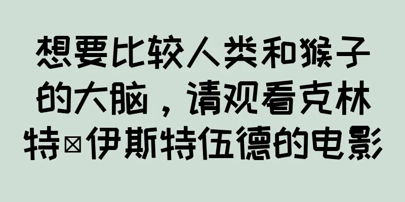 想要比较人类和猴子的大脑，请观看克林特·伊斯特伍德的电影