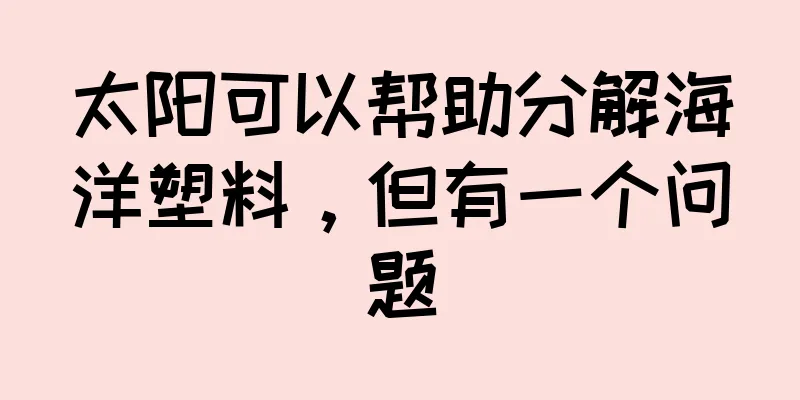 太阳可以帮助分解海洋塑料，但有一个问题