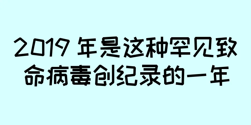 2019 年是这种罕见致命病毒创纪录的一年