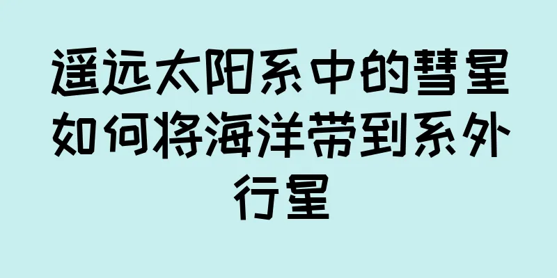 遥远太阳系中的彗星如何将海洋带到系外行星