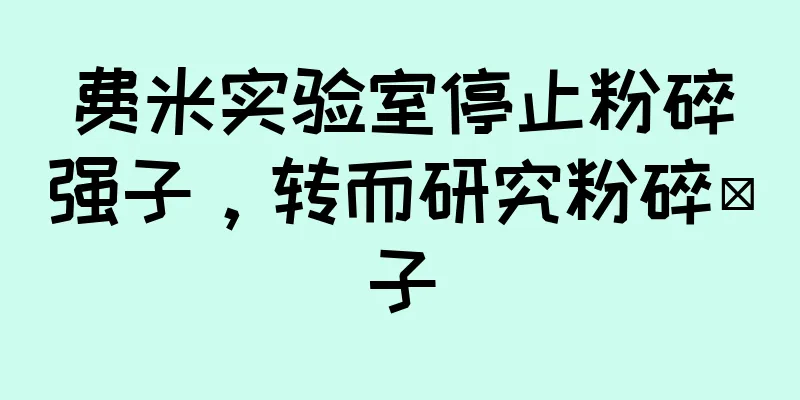 费米实验室停止粉碎强子，转而研究粉碎μ子