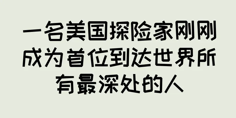 一名美国探险家刚刚成为首位到达世界所有最深处的人