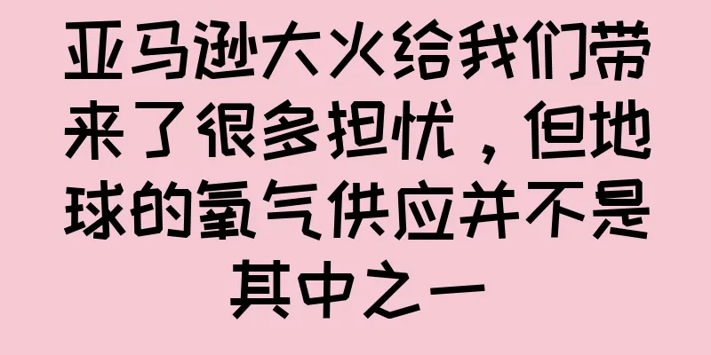 亚马逊大火给我们带来了很多担忧，但地球的氧气供应并不是其中之一