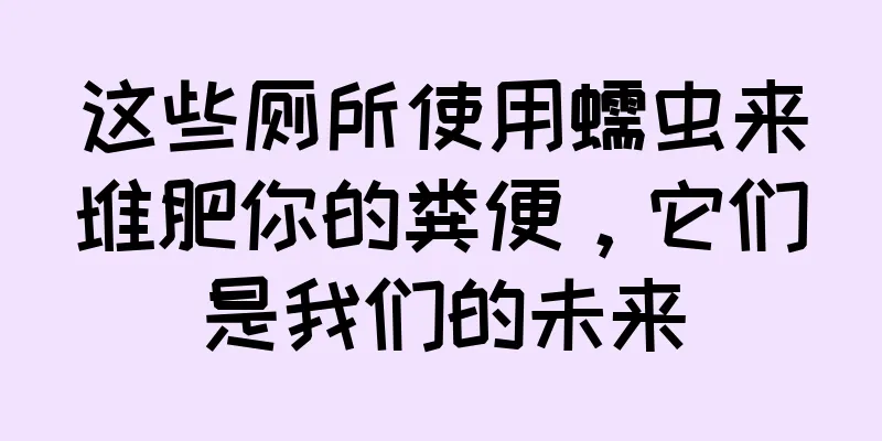这些厕所使用蠕虫来堆肥你的粪便，它们是我们的未来