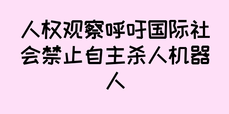 人权观察呼吁国际社会禁止自主杀人机器人