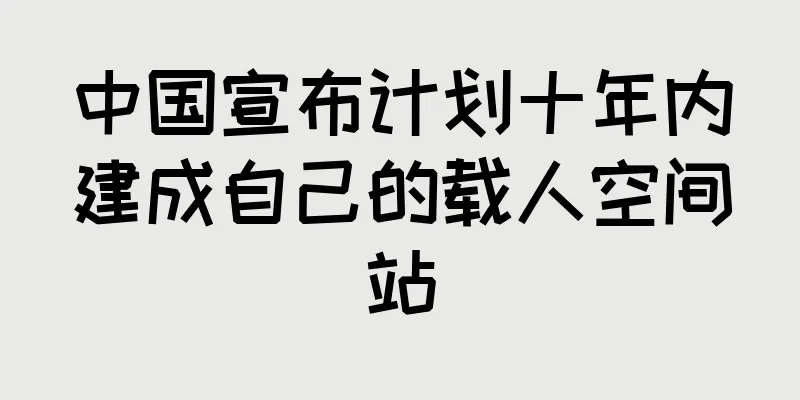 中国宣布计划十年内建成自己的载人空间站