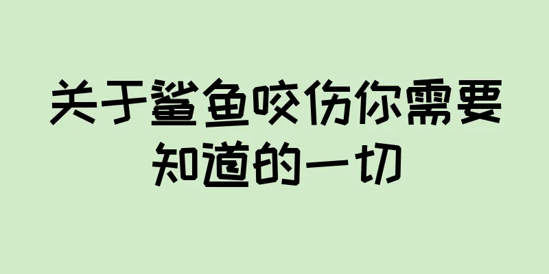 关于鲨鱼咬伤你需要知道的一切