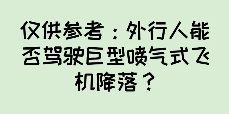 仅供参考：外行人能否驾驶巨型喷气式飞机降落？