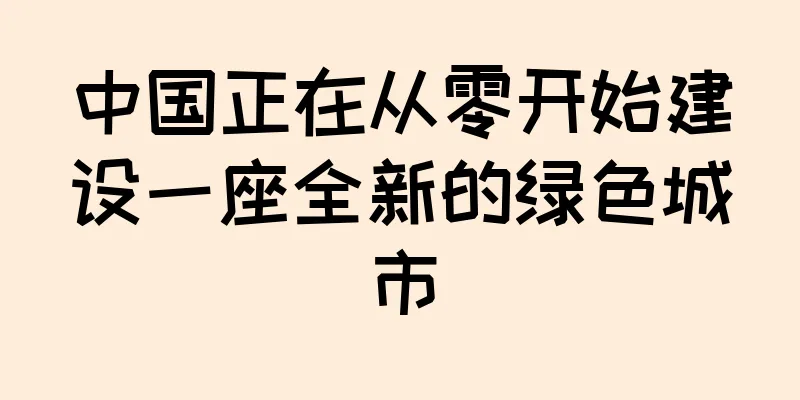 中国正在从零开始建设一座全新的绿色城市