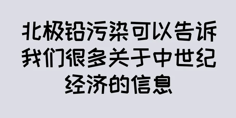 北极铅污染可以告诉我们很多关于中世纪经济的信息